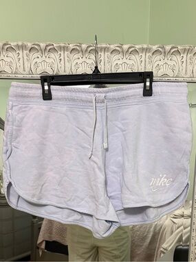 Plus Size Women's Nike Light Lavender Fleece Shorts